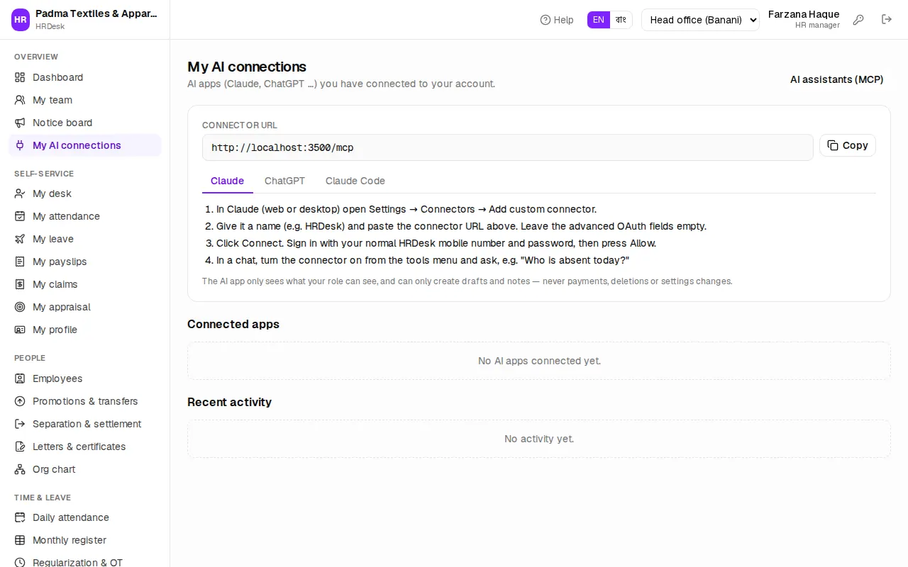 My AI connections