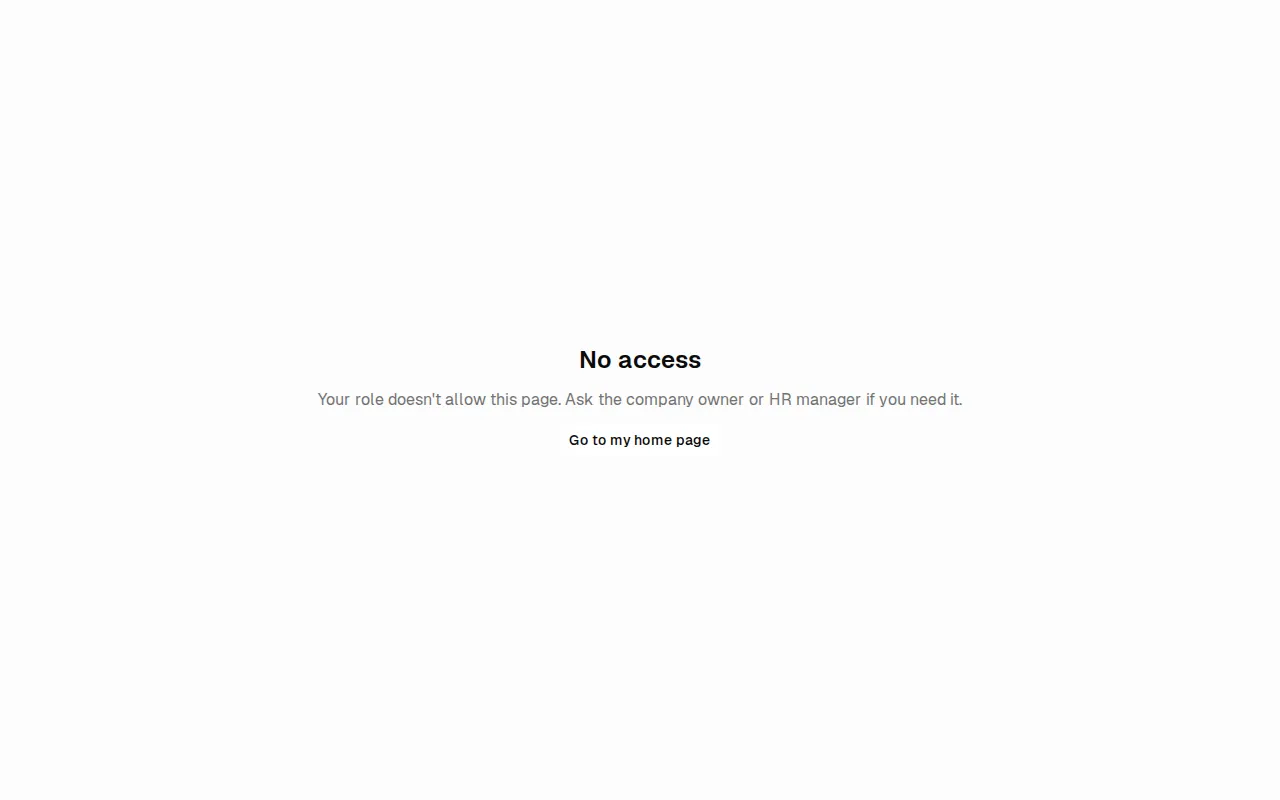 No access
